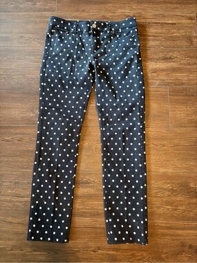 White House Black Market Black Jeans with White Polka Dots - Skinny Fit